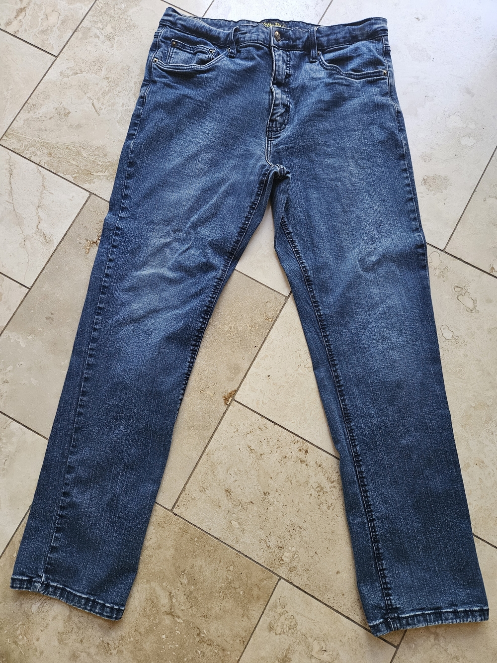 Men's Urban Star Straight Jeans in Dark Blue 36x32